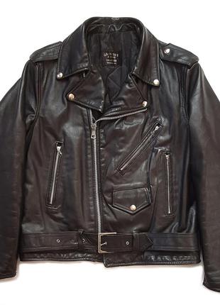 Раритетна вінтажна американська мото куртка-косуха 80-х gregory & sons perfecto leather jacket