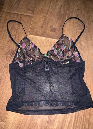 Топ майка сітка мереживна білизна la perla оригінал