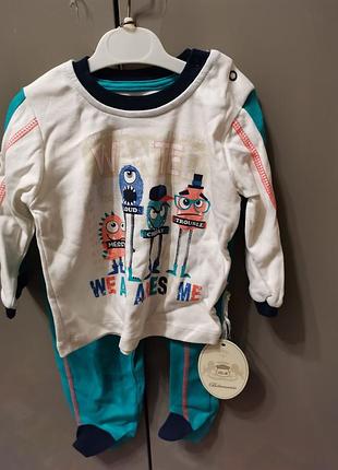 Комплект футболка повзунки