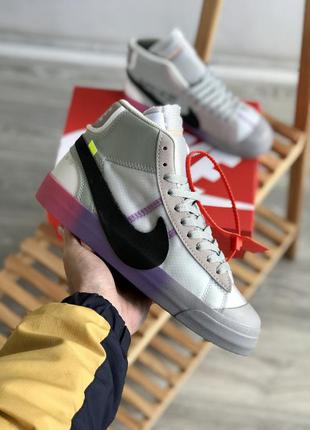 Кросівки nike blazer mid off white