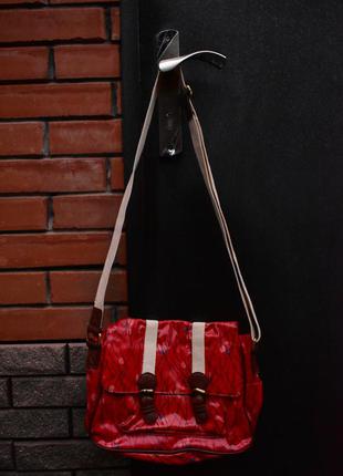 Сумка портфель рюкзак червоний