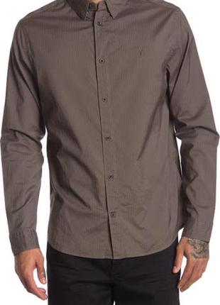 Бавовняна сорочка в смужку allsaints fuller ls shirt vn2