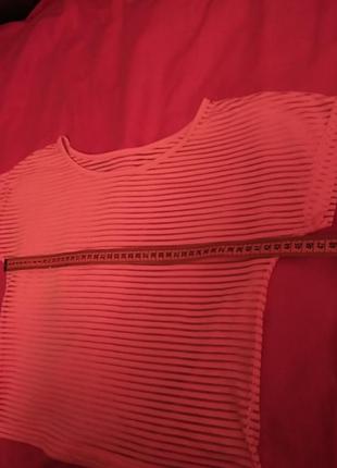 Яркий летний укороченый полосатый прозрачный топ майка футболка4 фото