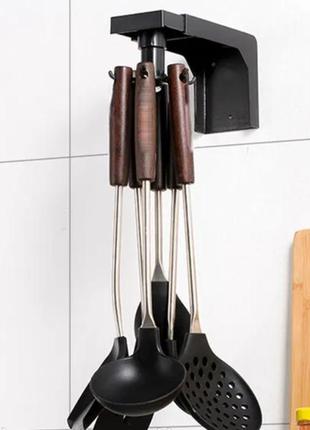 Clikshop навесной кухонный держатель на 6 крючков для кухонных приборов