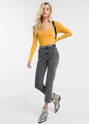 Свитер с квадратным вырезом и объемным рукавом asos design2 фото