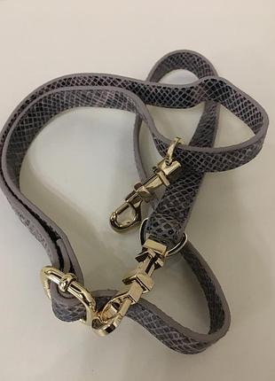 Шкіряний плечовий ремінь італія рептилія