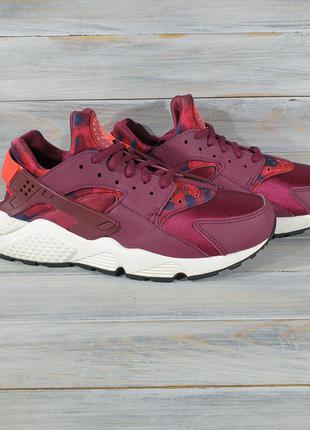 Nike air huarache run print "deep garnet" оригінальні кроси1 фото