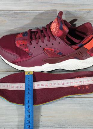 Nike air huarache run print "deep garnet" оригінальні кроси10 фото