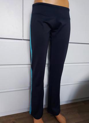 Брендовые классные спортивные штаны/брюки на широкой талии р. 44-46/ластиковые/плотные