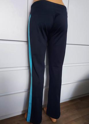 Брендовые классные спортивные штаны/брюки на широкой талии р. 44-46/ластиковые/плотные1 фото
