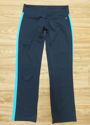 Брендовые классные спортивные штаны/брюки на широкой талии р. 44-46/ластиковые/плотные