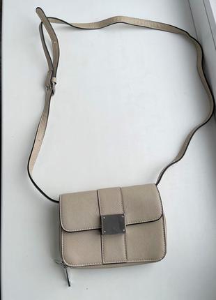 Стильная сумка tcm tchibo бежевая через плечо, кросс боди, поясная как кошелек7 фото