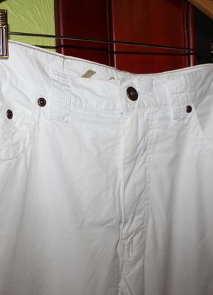 Классные белые летние женские брюки наш 48, 50 размер4 фото