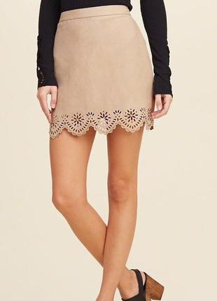 Замшевая юбочка hollister