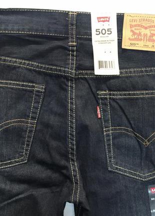 Джинси підліткові levi's, mod. 505, 16 reg ( 28w x 28l )6 фото