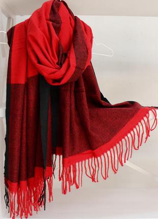 Кашемировый двусторонний шарф палантин3 фото