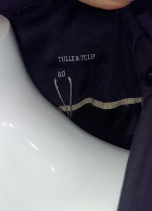 Брендовий пуховик tulle & tulip італія пухове пальто6 фото