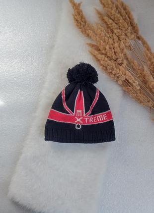 🧩тепла , зимова , подвійна спортивна шапка 🧩1 фото