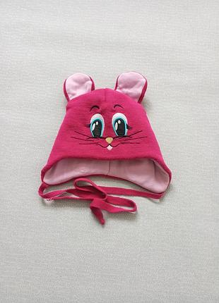 Шапка для дівчинки 2-4 роки