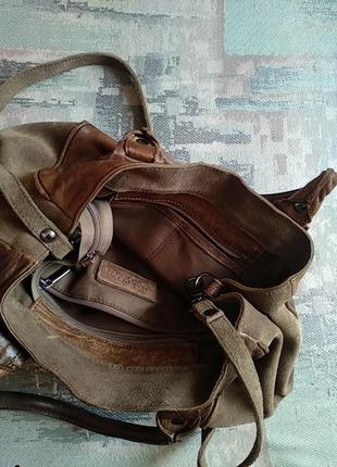 Очень стильная качественная кожаная сумка дорогого бренда marella8 фото