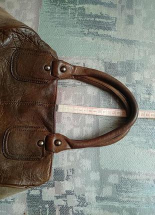 Очень стильная качественная кожаная сумка дорогого бренда marella10 фото
