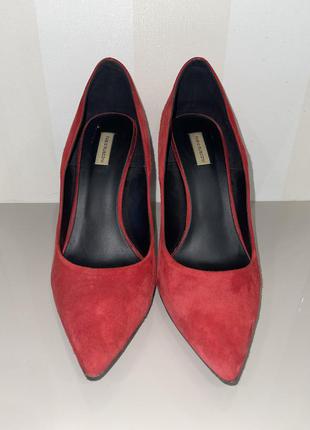 Замшевые красные туфли fabio rusconi2 фото