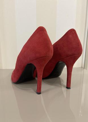 Замшевые красные туфли fabio rusconi3 фото