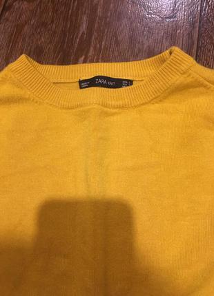 Яркий трикотажный свитер кофта фирмы zara2 фото