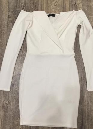 Коротке плаття, айворі4 фото