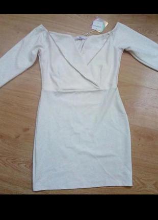 Коротке плаття, айворі6 фото