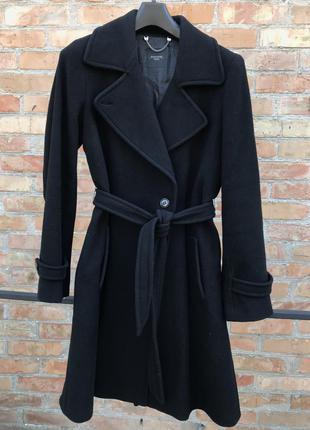 Вовняні пальто чорне weekend max mara вільний крій оверсайз