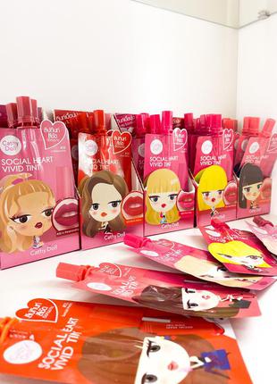 Матовые корейские тинты для губ cathy doll