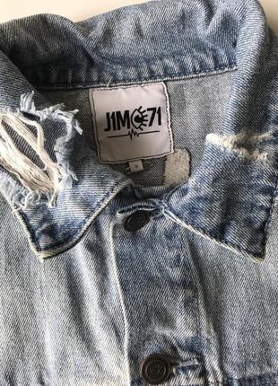 Джинсова куртка/джинсовка дизайнерська5 фото