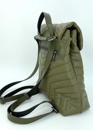Сумка-рюкзак оливковый3 фото