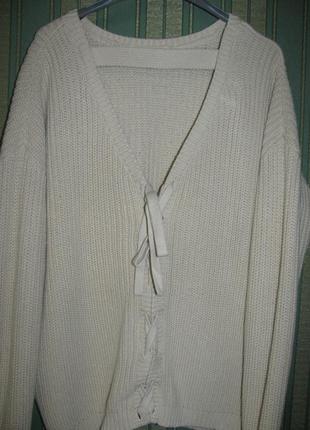 Овесрайз свитер от asos шнуровка нюд8 фото