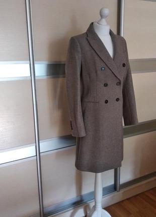 Шерстяное пальто zara manteco4 фото