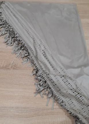 Стильная накидка платок из искуст. замши esmara3 фото