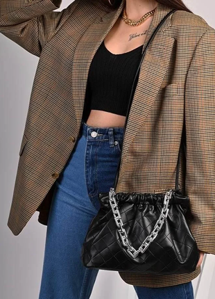 Сумка женская черная код 7-6661