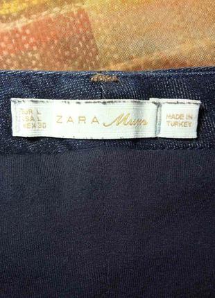 Джинсовая юбка для будущих мамочек бренд  zara3 фото