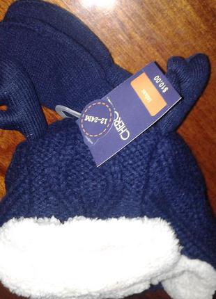 Шапка.шапочка зимова з рукавичками3 фото