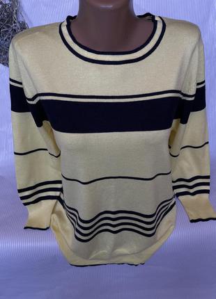Стильный брендовый свитер в полоску paramour