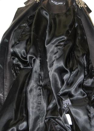 Демисезонный плащ кожаный тренч хs-s (42) пиджак жакет кардиган6 фото