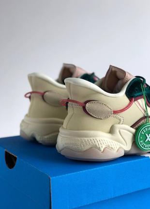 Adidas ozweego green bordo кроссовки адидас озвего в бежевом цвете6 фото