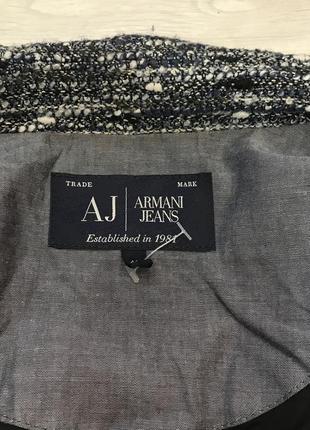 Шикарный пиджак твит рогожка armani jeans9 фото