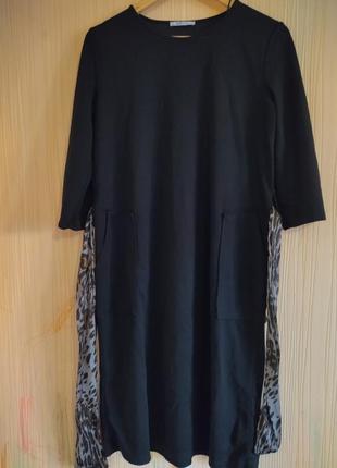 Платье с поясом zara