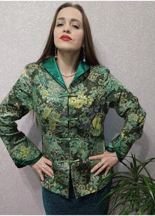 Жакет танчжуан шёлк пиджак гобелен винтаж ❤️7 фото