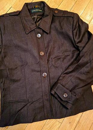 Пальто кроп от giorgio sant angelo. 100% шерсть