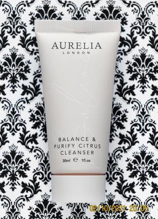 М'який очищаючий гель крем aurelia balance purify citrus cleanser для вмивання очищення 30 мл