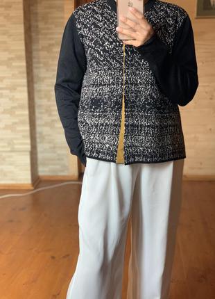 Укороченый свитер от дизайнера diana gallesi шерсть