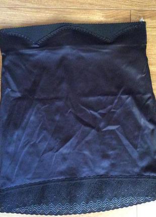 Чёрная утягивающая корректирующая юбка, юбка- утяжка glamorise size 802 фото